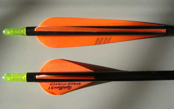 NAP QuikSpin ST Speed Hunter Arrow Vanes and 5" AAE Arrow Vanes