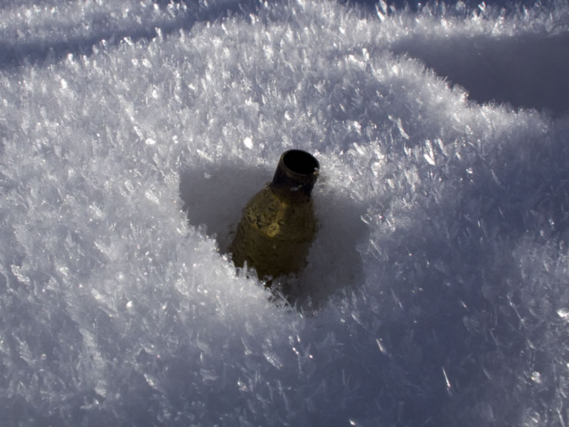 243 WSSM Shell Ejected Into Snow