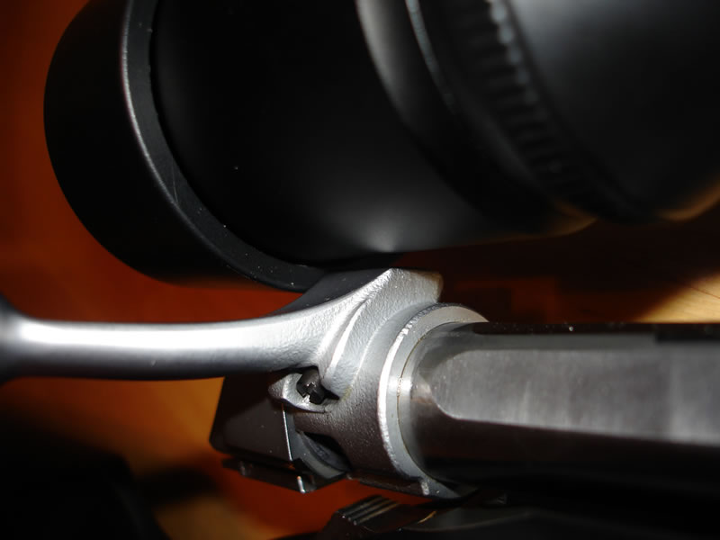 Nikon Monarch 4-16xSF BDC rifle scope lens caps block bolt's movement with the standard low bases.