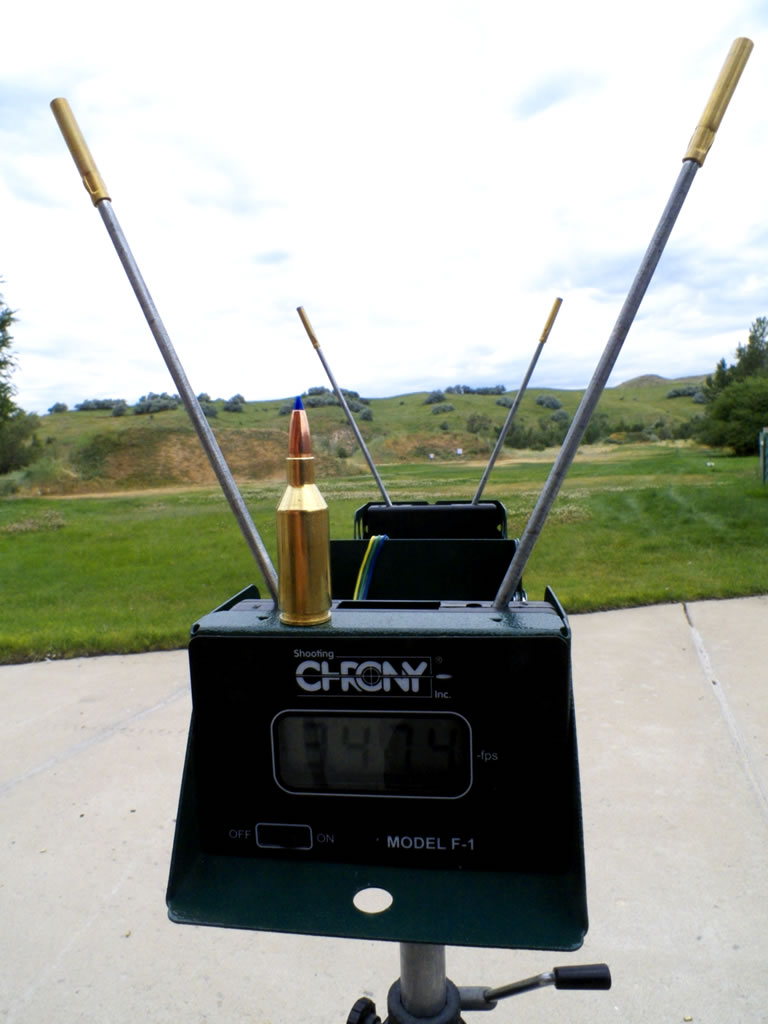 Speed of 243 WSSM with a 80g Barnes Tipped Triple Shock and Hodgdon Superformance Powder