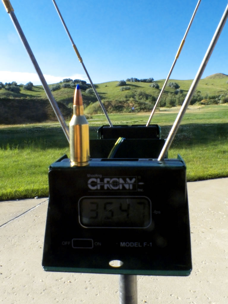 Speed of 243 WSSM with a 80g Barnes Tipped Triple Shock and Hodgdon Superformance Powder