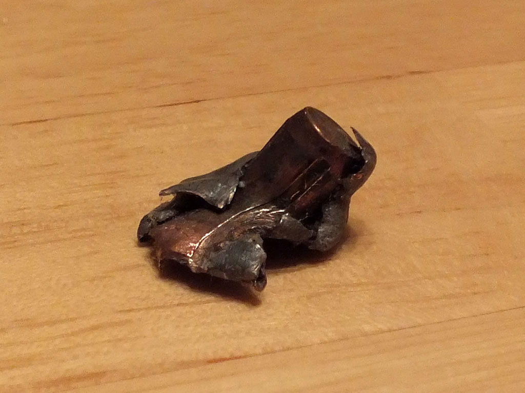 Recovered 140g Accubond from Cow Elk