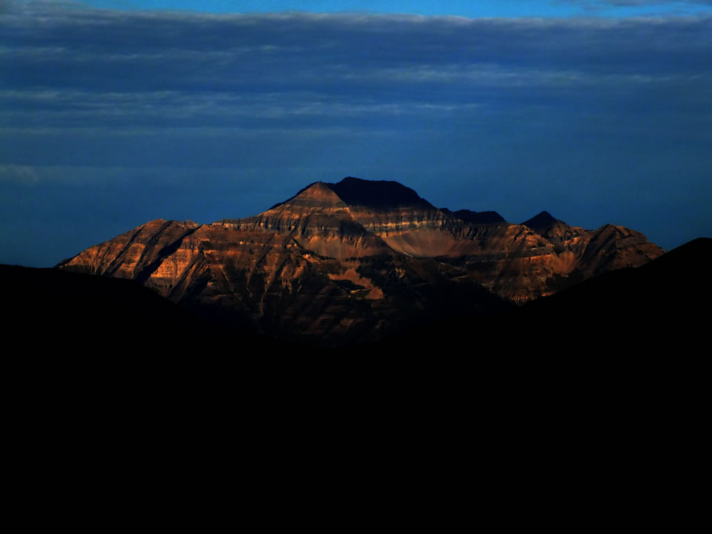 View of Mt. Timpanogos while elk hunting.