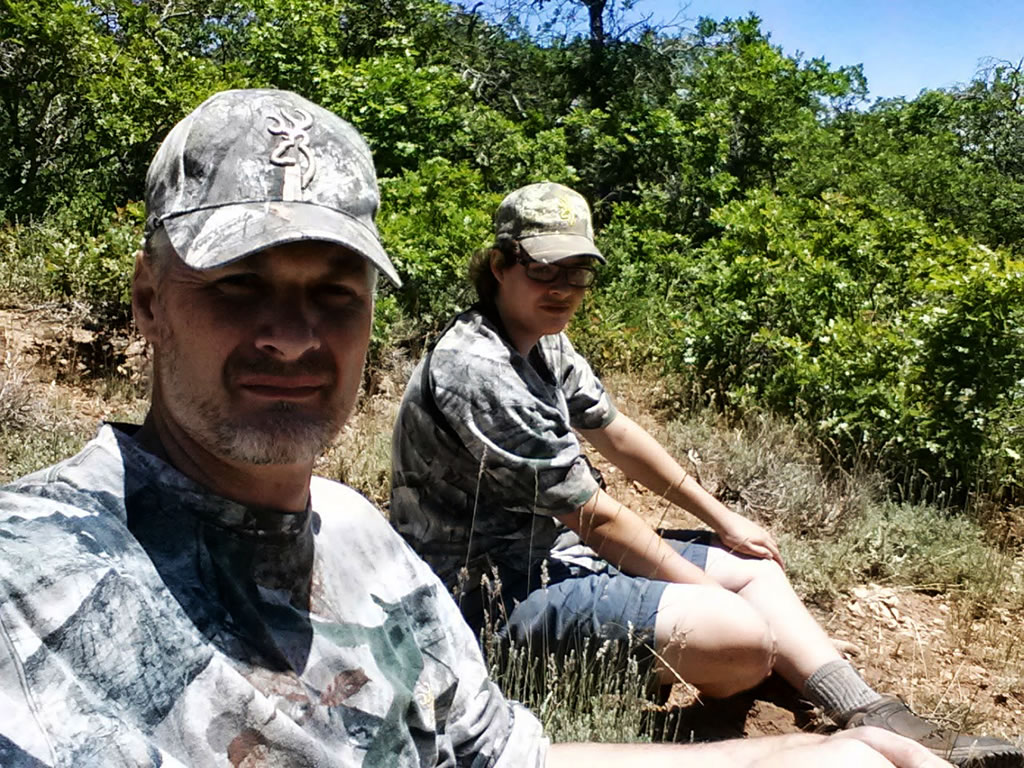 Dallen and I taking a break.