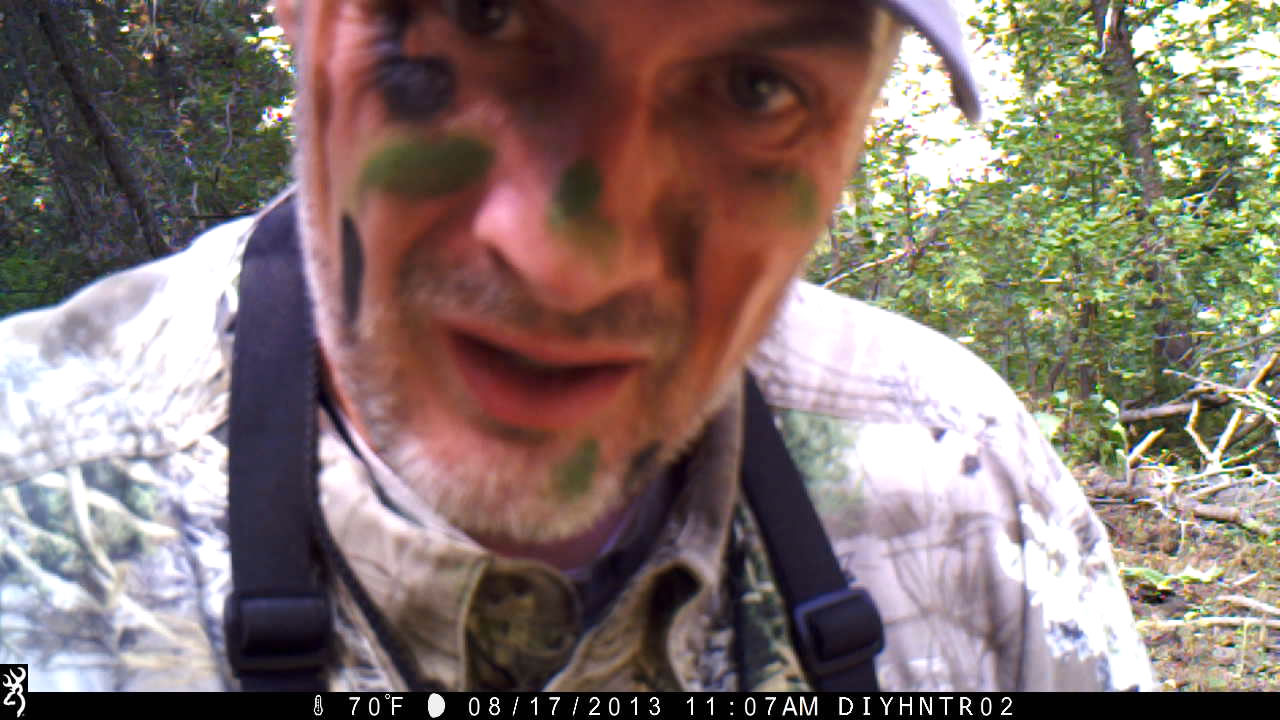 Checking the Browning Trail Cameras