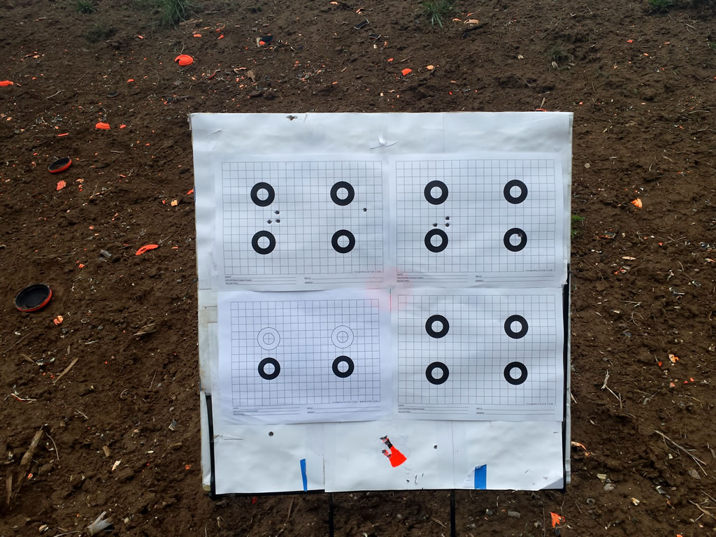 243 WSSM 105 Gr. Hornady A-Max 3 shot groups