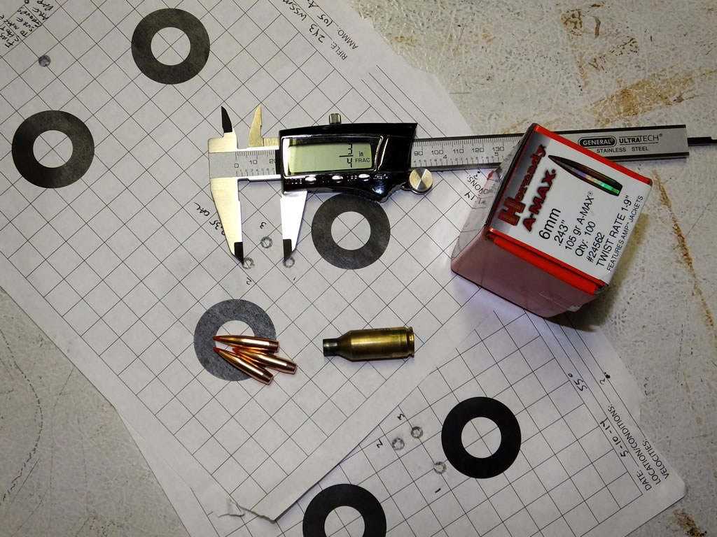 243 WSSM 105 Gr. A-Max 3 shot group
