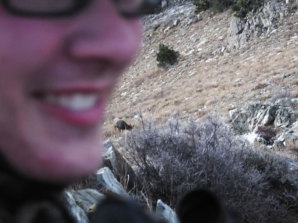 Dallen sneaking past a 3 point buck