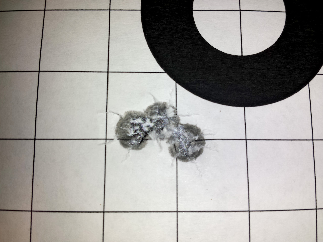 208 A-Max accuracy 3 shot group Model 1885