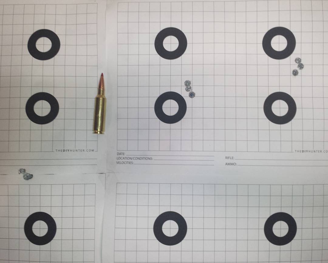 300 WSM 200 Gr. ELD-X 3 Shot Groups.