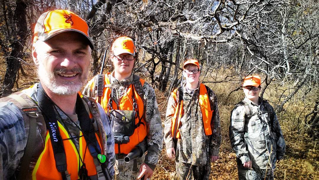 Hunting with my boys.