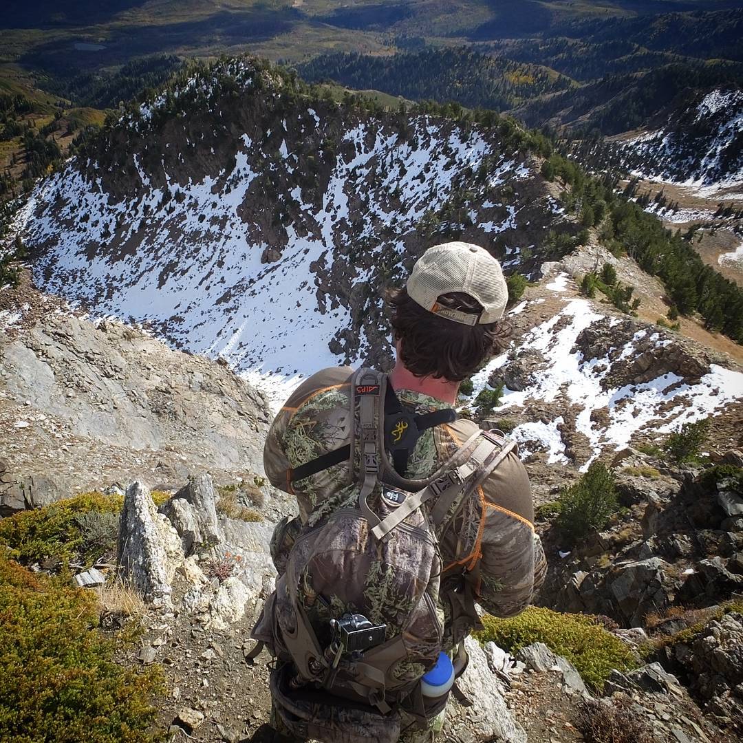 Dallen making me nervous looking off some cliffs.
