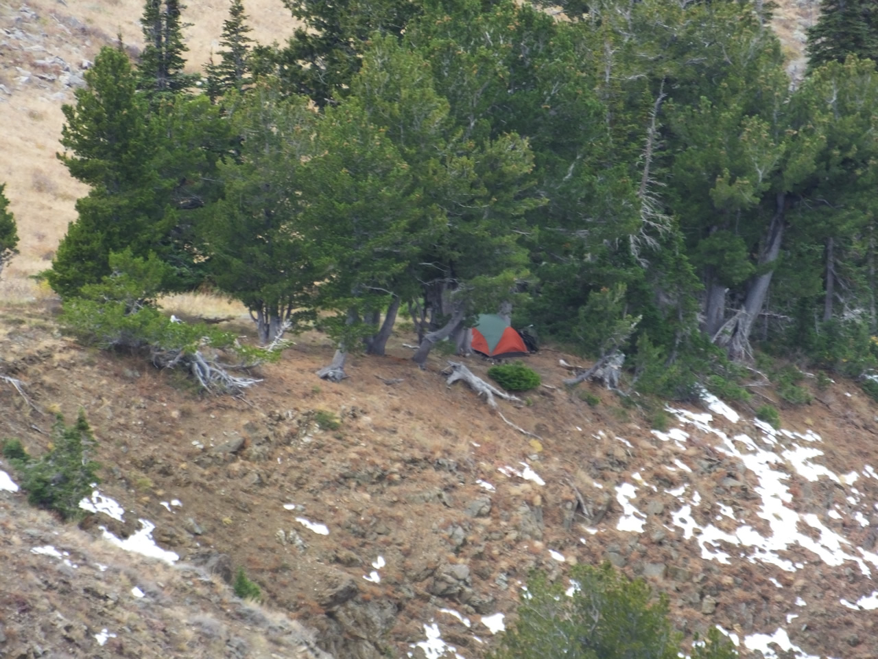 View of camp from above.