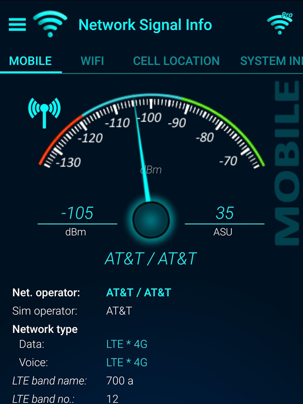Phone apps to check signal Signal Strength