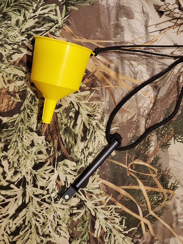 Paramount powder funnel and magnetic capping tool