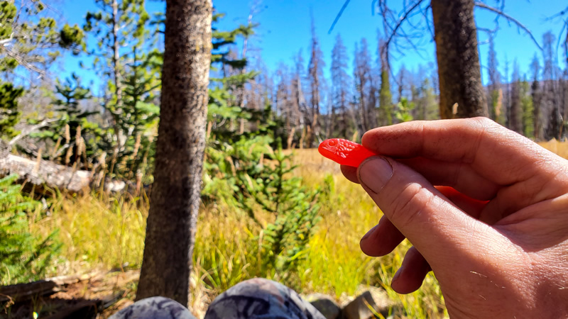 My favorite hunting treat - Swedish Fish.