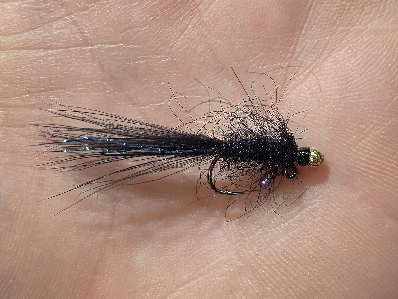 Balanced Leech fishing fly